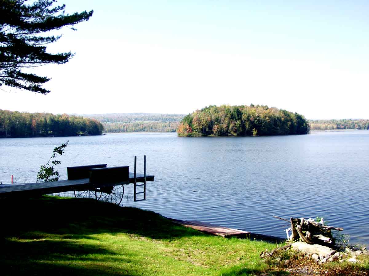 Saint Albans, Maine Vacation real estate for sale 50' waterfront with